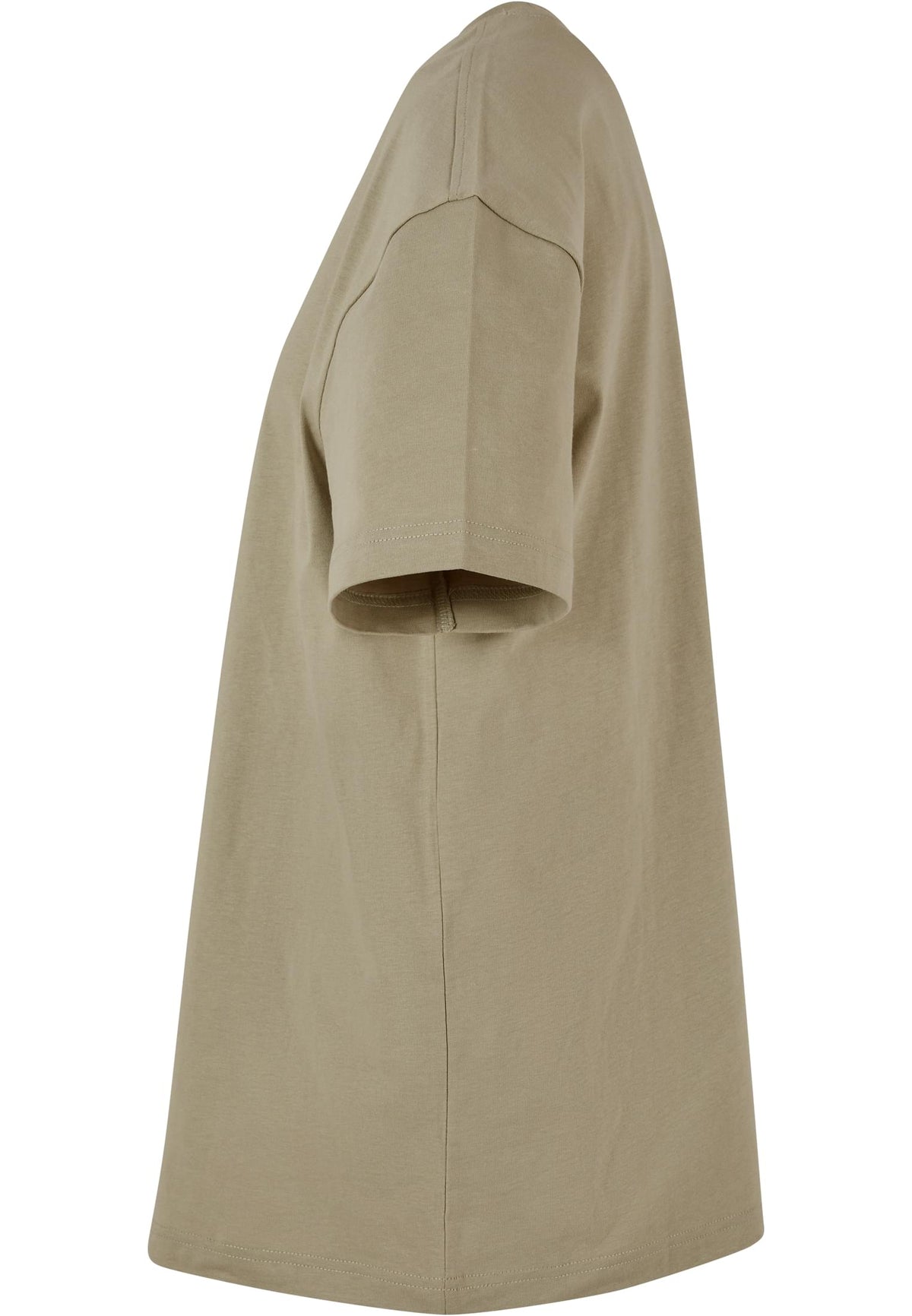 Ladies Oversized Boyfriend Tee in Pale Olive, Detailansicht