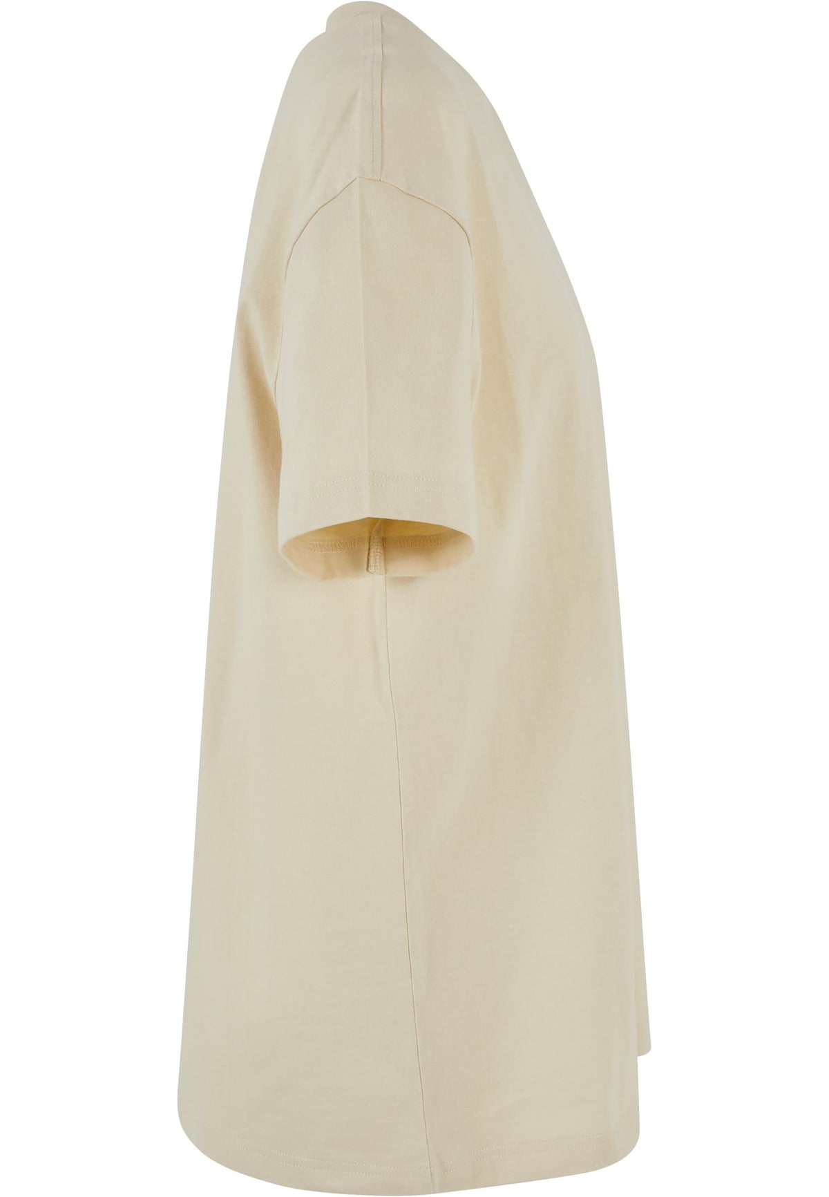 Ladies Oversized Boyfriend Tee in Sand, Detailansicht