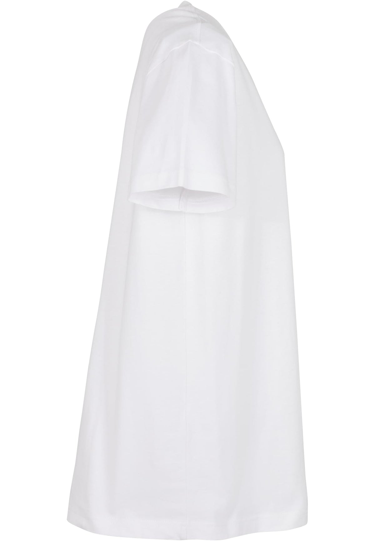 Ladies Oversized Boyfriend Tee in White, Detailansicht