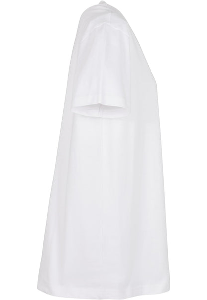 Ladies Oversized Boyfriend Tee in White, Detailansicht