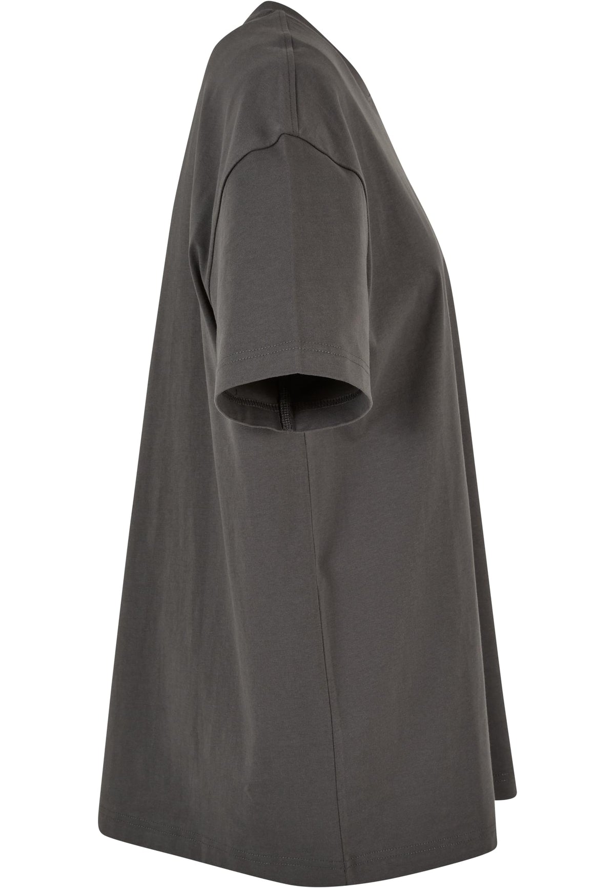 Ladies Oversized Boyfriend Tee in Dark Shadow, Detailansicht
