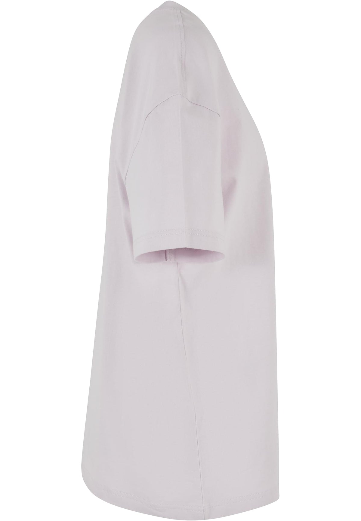 Ladies Oversized Boyfriend Tee in Soft Lilac, Detailansicht