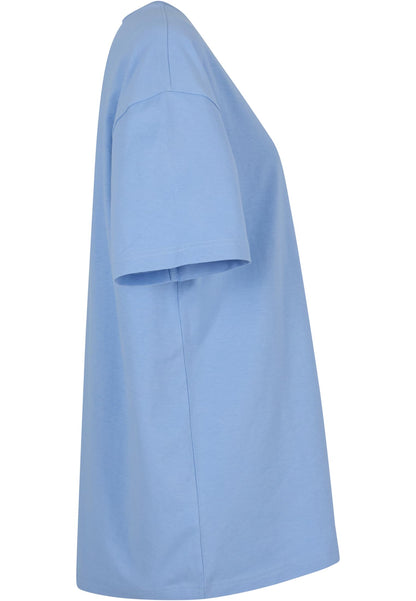 Ladies Oversized Boyfriend Tee in Powder Blue, Detailansicht