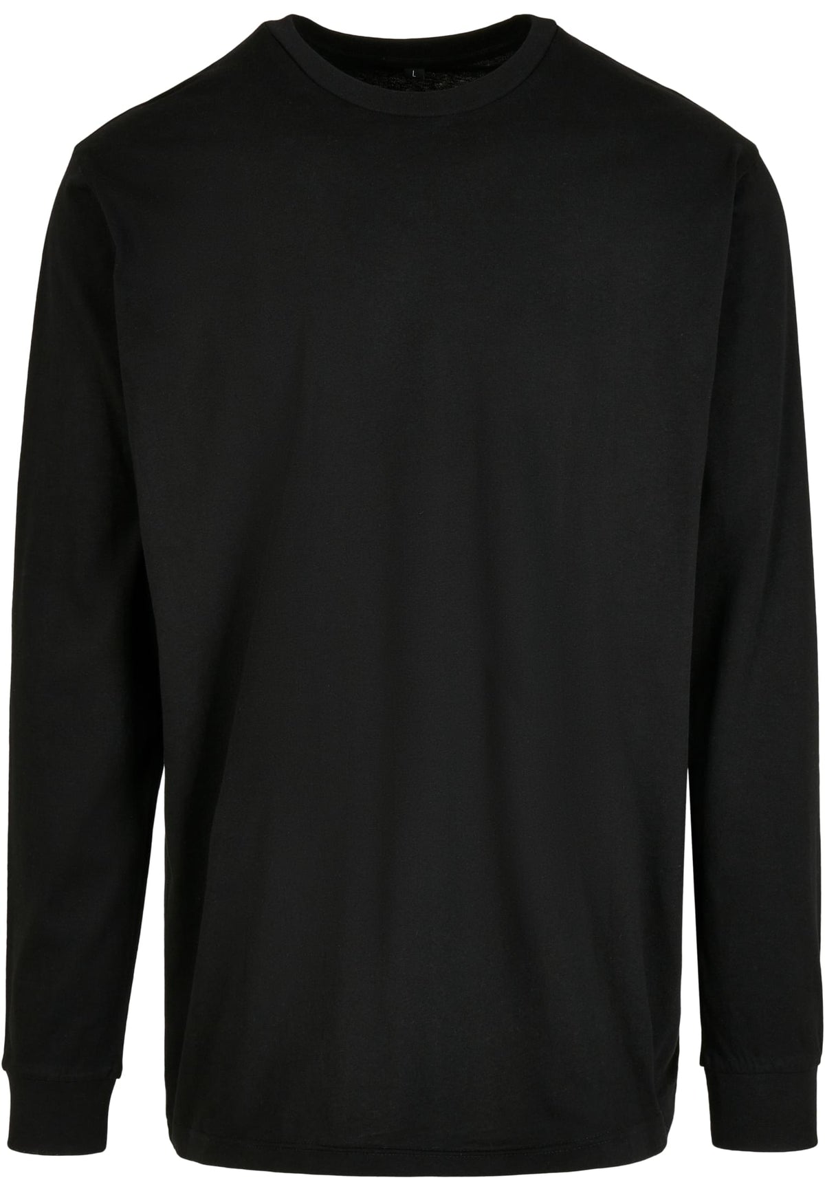 Essentials Longsleeve with Cuffrib in Schwarz, Vorderansicht