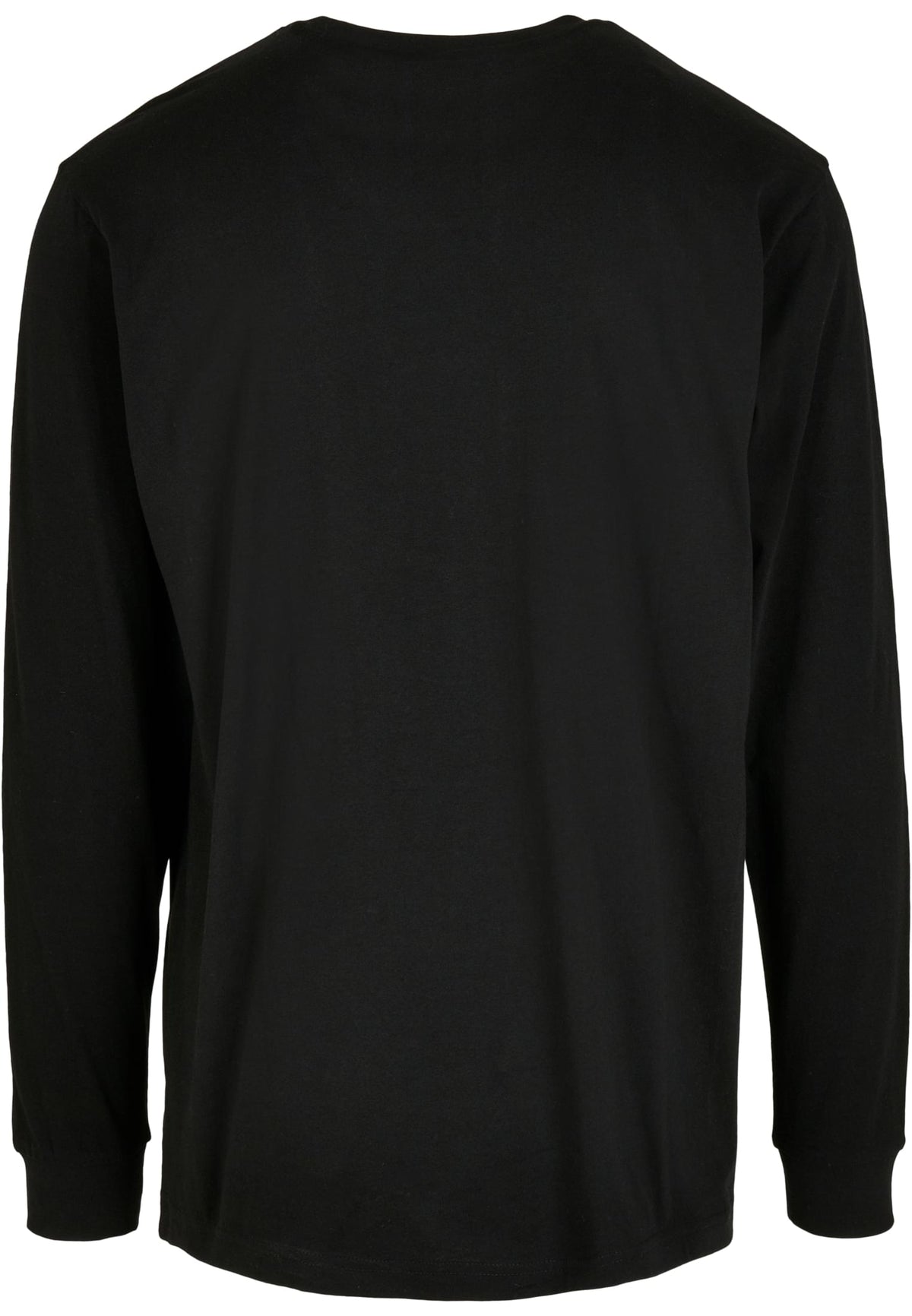 Essentials Longsleeve with Cuffrib in Schwarz, Rückansicht
