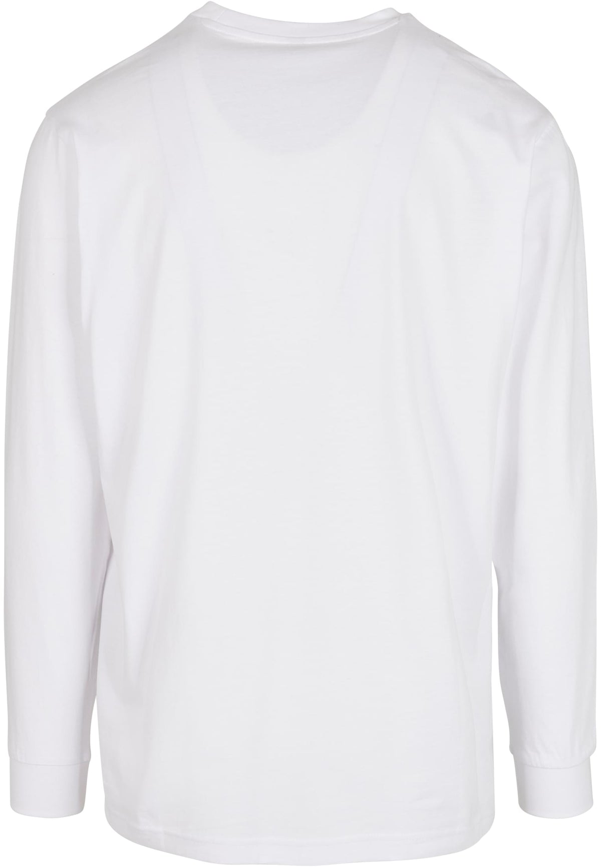 Essentials Longsleeve with Cuffrib in White, Rückansicht
