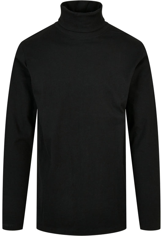 Turtle Neck LS in Schwarz, Vorderansicht