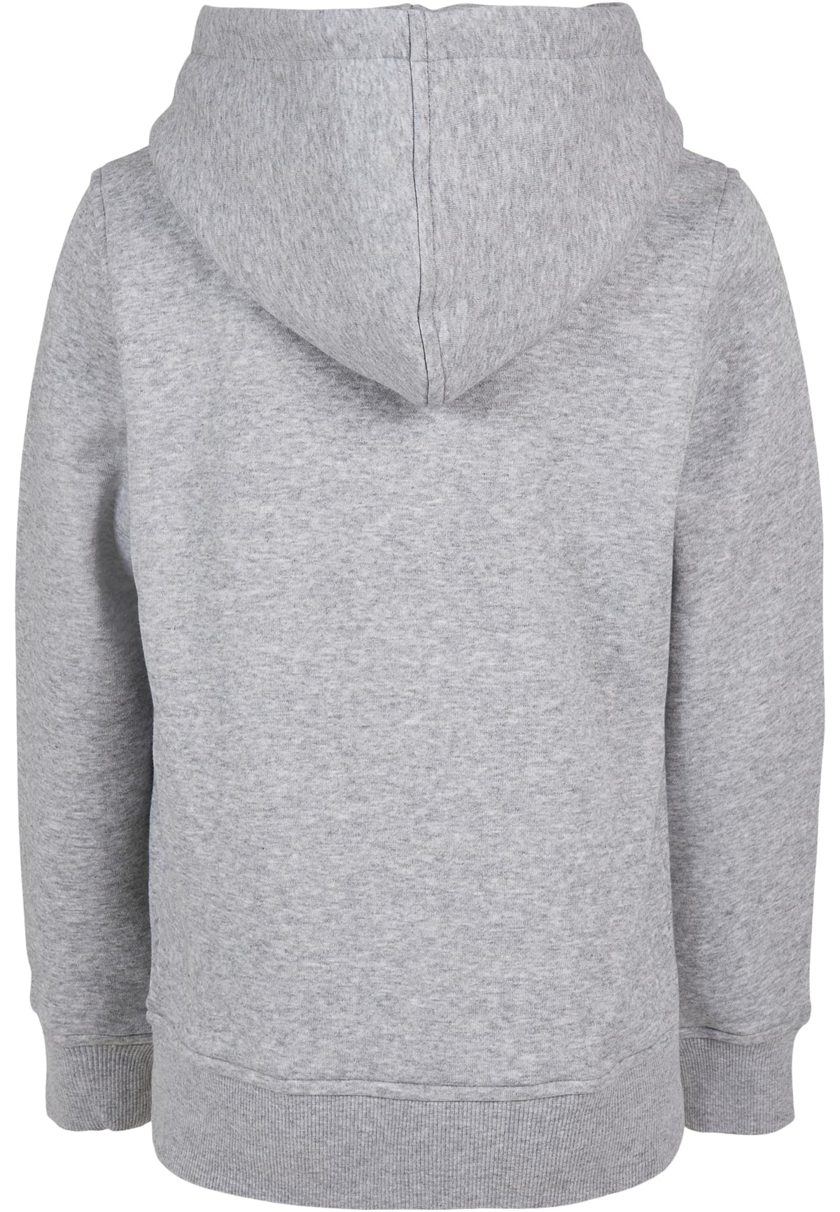 Essentials Basic Kids Hoody in Heather Grey, Rückansicht