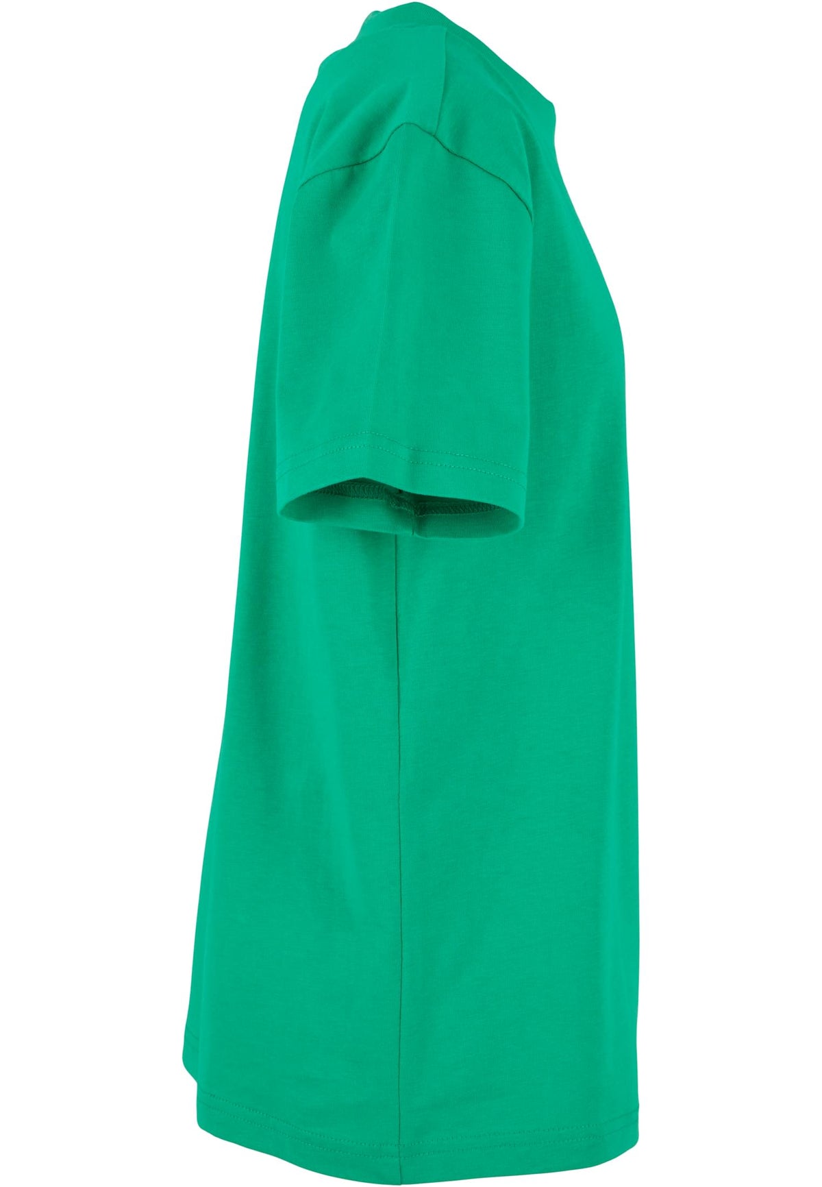 Essentials Kids Basic Tee in Grass Green, Detailansicht