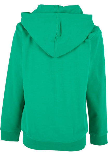Essentials Basic Kids Zip Hoody in Grass Green, Rückansicht
