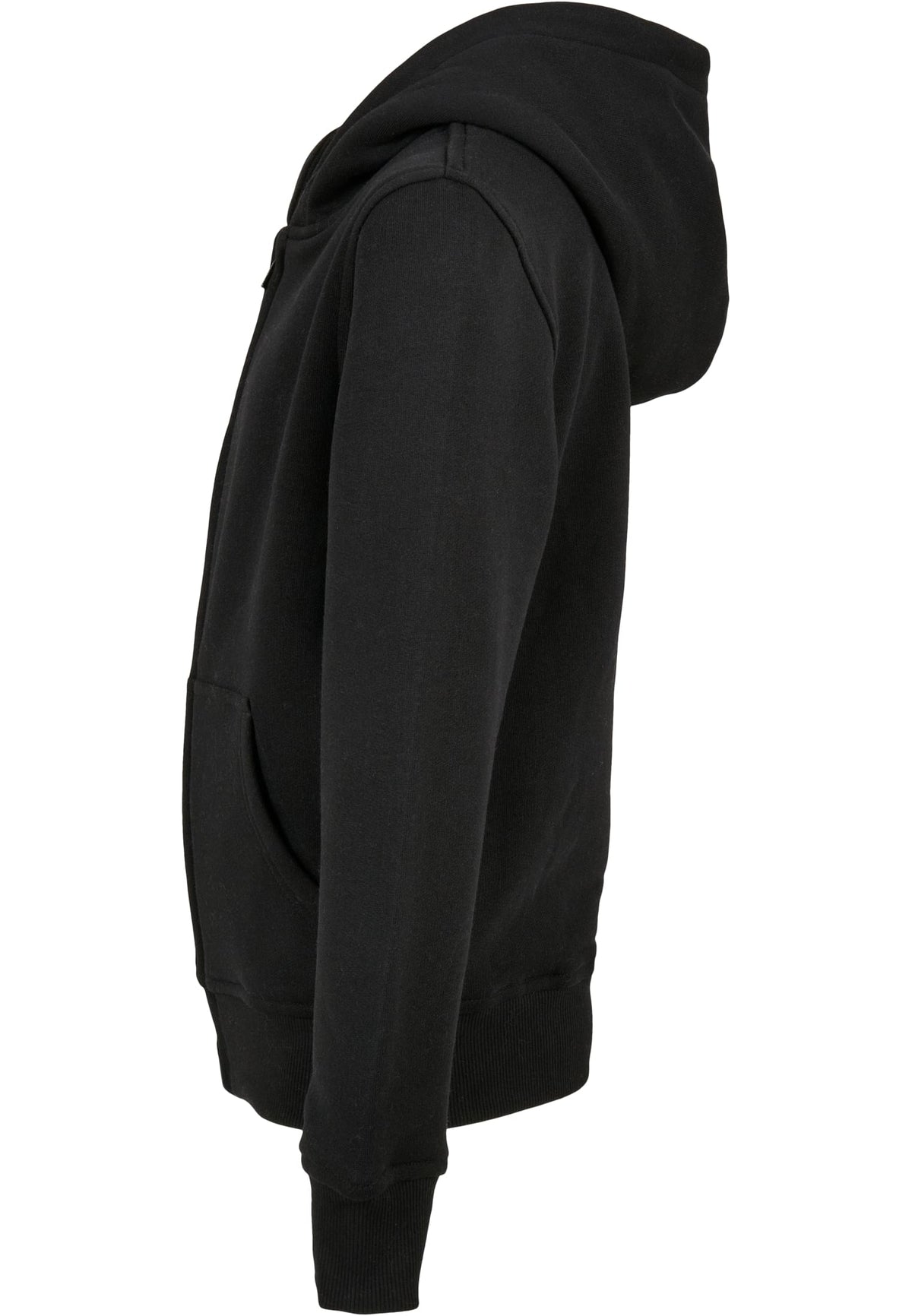 Essentials Basic Kids Zip Hoody in Schwarz, Detailansicht