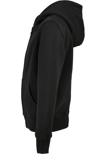 Essentials Basic Kids Zip Hoody in Schwarz, Detailansicht
