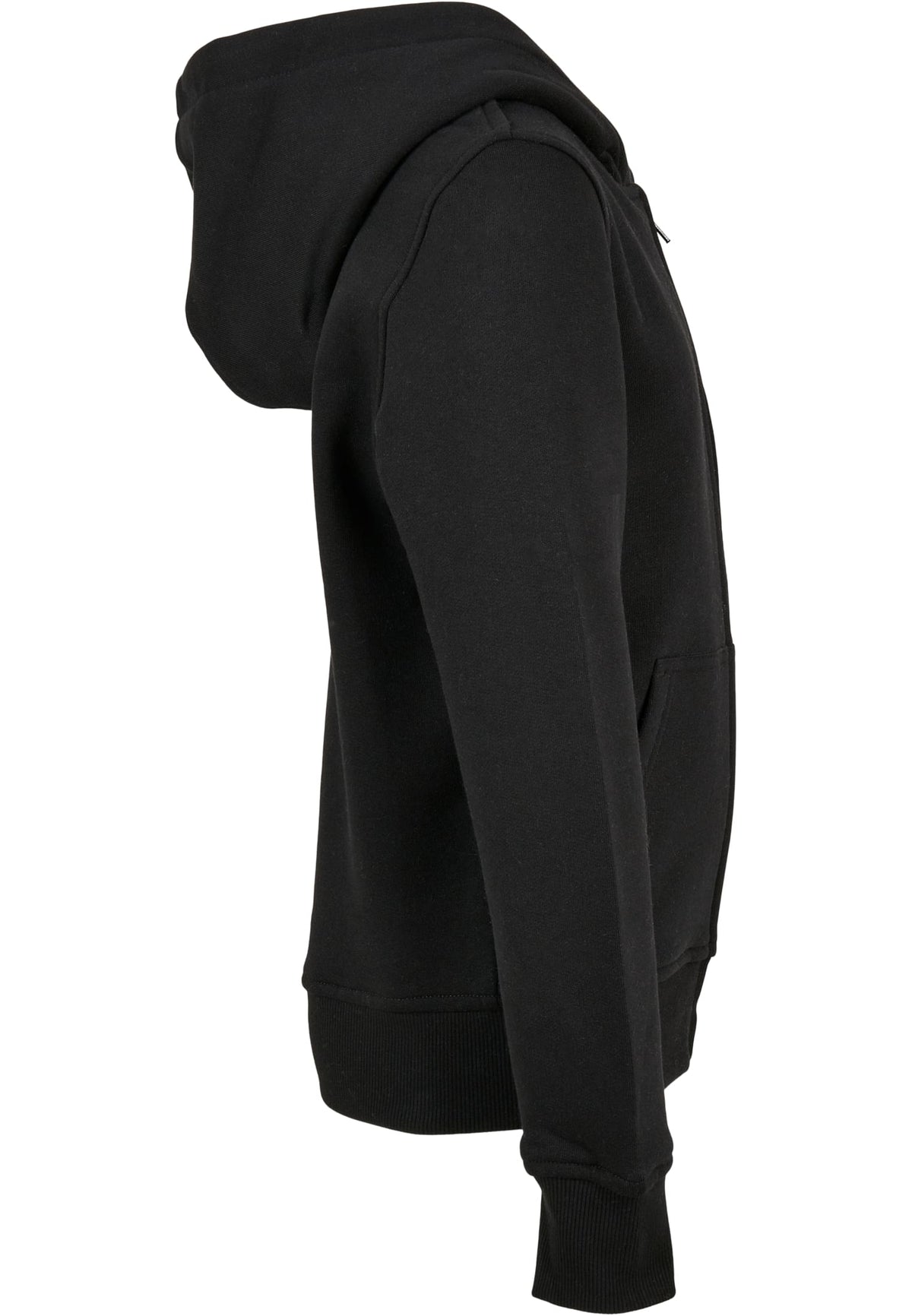 Essentials Basic Kids Zip Hoody in Schwarz, Detailansicht