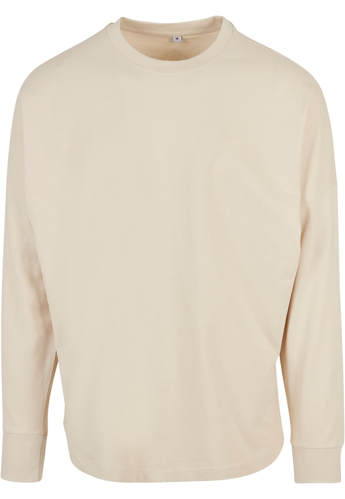 Oversized Cut On Sleeve Longsleeve in Sand, Vorderansicht