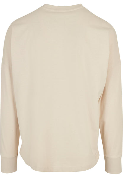 Oversized Cut On Sleeve Longsleeve in Sand, Rückansicht
