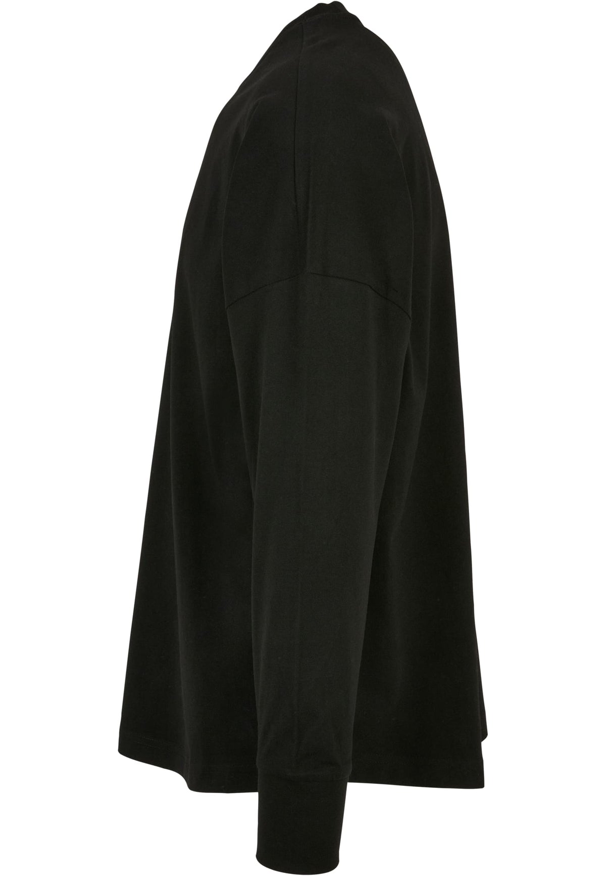 Oversized Cut On Sleeve Longsleeve in Schwarz, Detailansicht