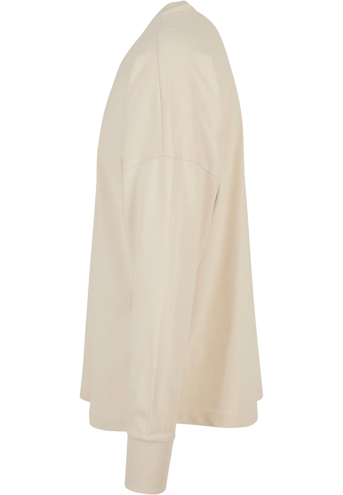Oversized Cut On Sleeve Longsleeve in Sand, Detailansicht