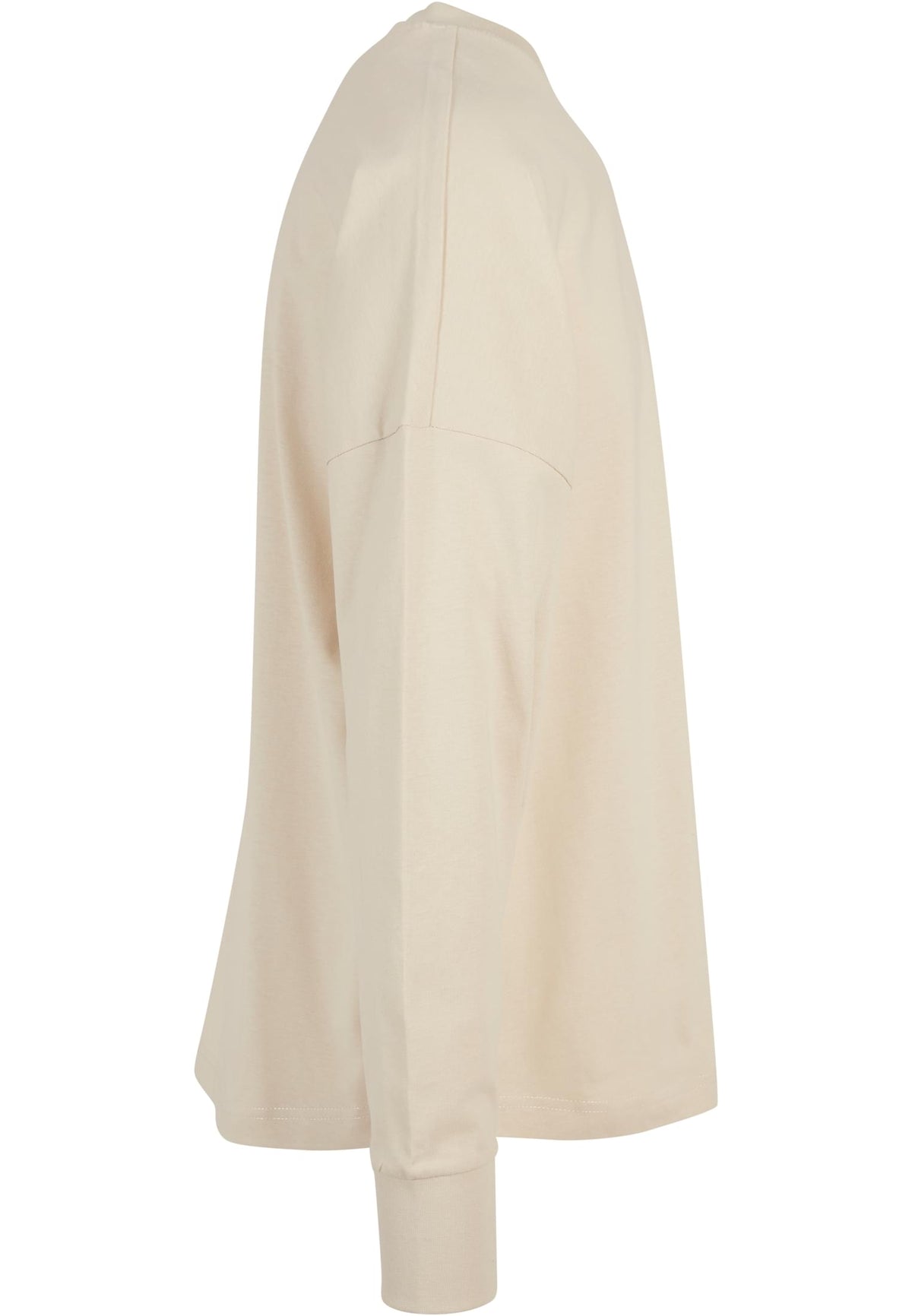 Oversized Cut On Sleeve Longsleeve in Sand, Detailansicht
