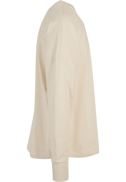 Oversized Cut On Sleeve Longsleeve in Sand, Detailansicht