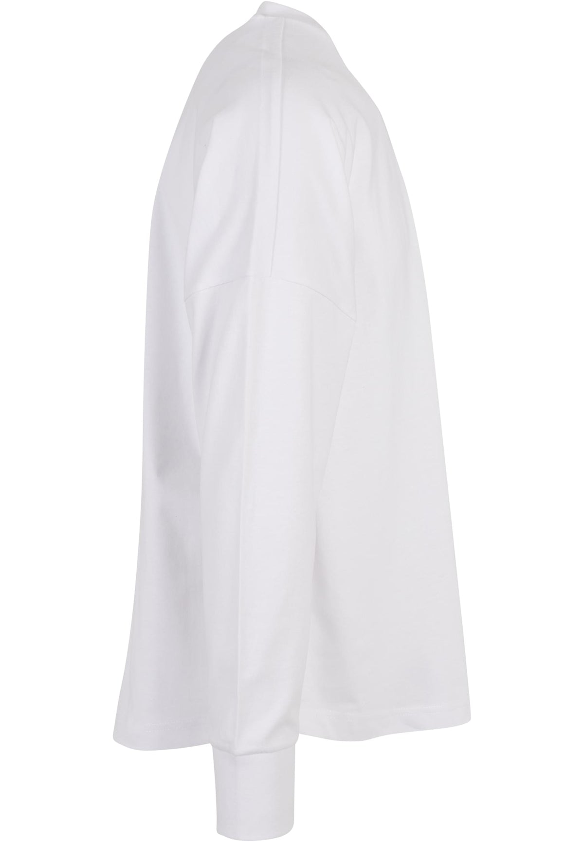 Oversized Cut On Sleeve Longsleeve in White, Detailansicht