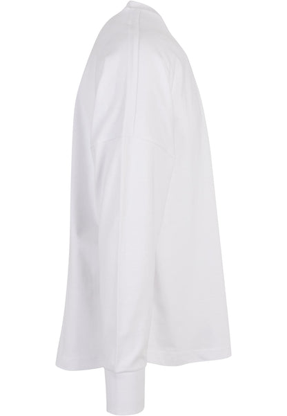 Oversized Cut On Sleeve Longsleeve in White, Detailansicht