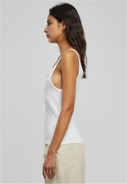 Ladies Everyday Top in White, getragen