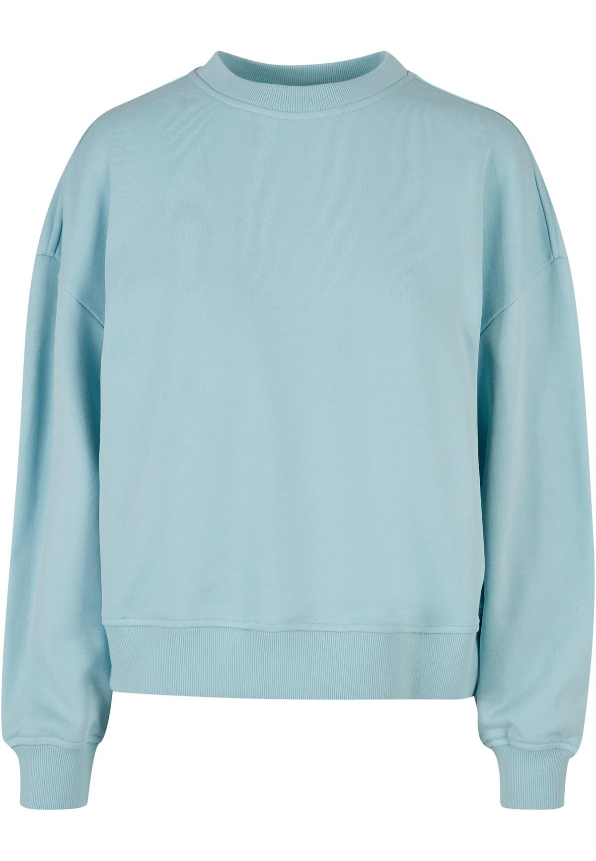 Ladies Oversized Crewneck in Ocean Blue, Vorderansicht