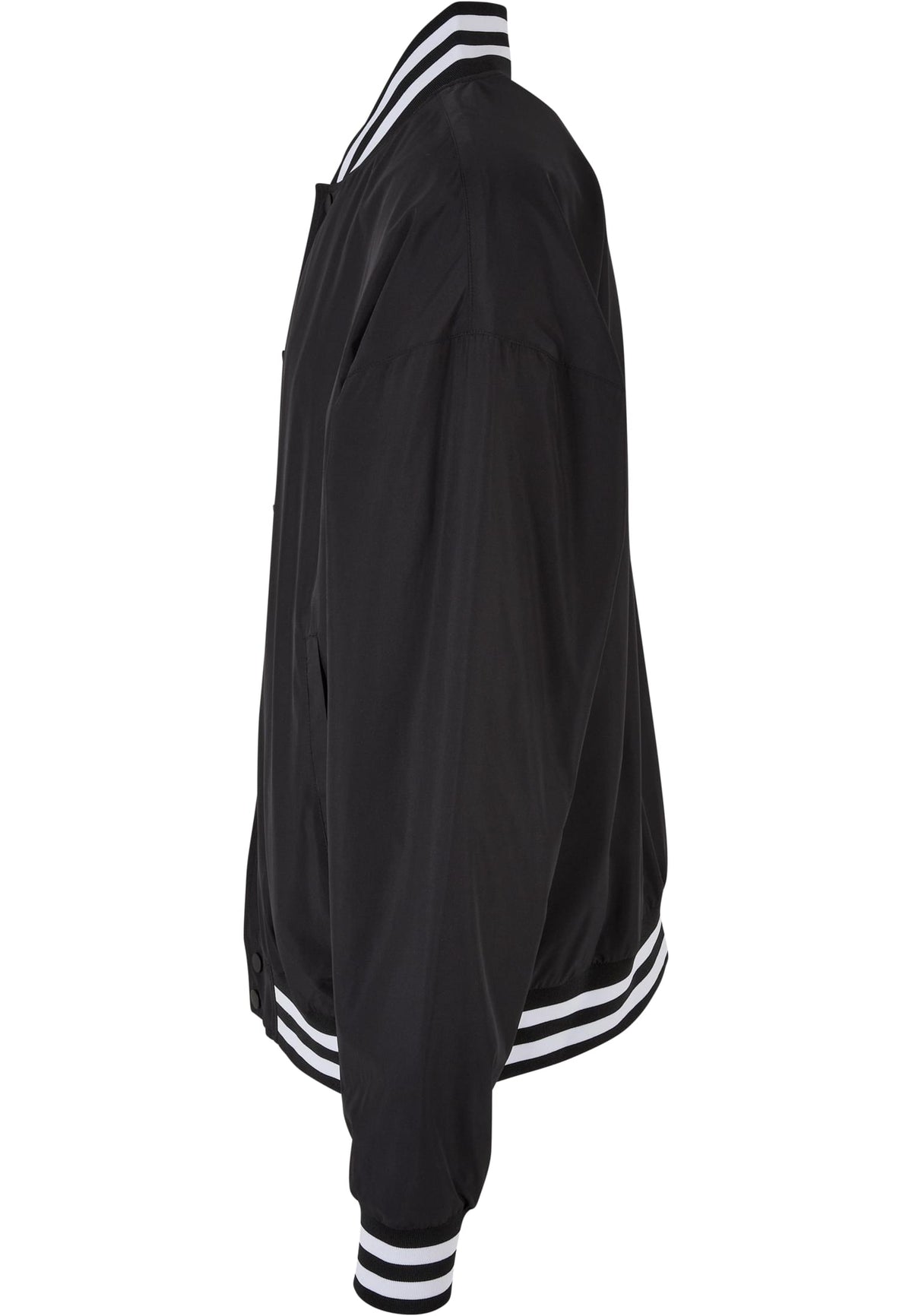Light College Jacket in Schwarz, Detailansicht