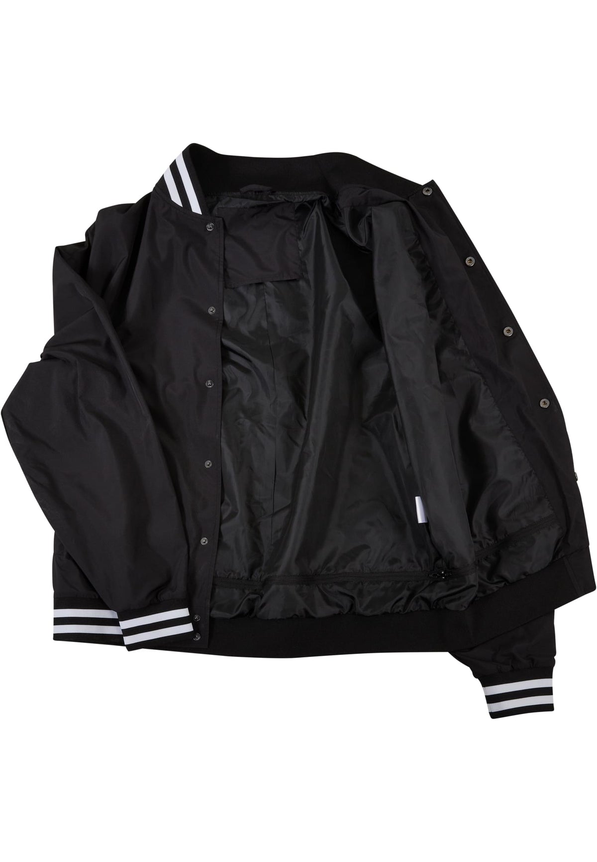 Light College Jacket in Schwarz, Detailansicht