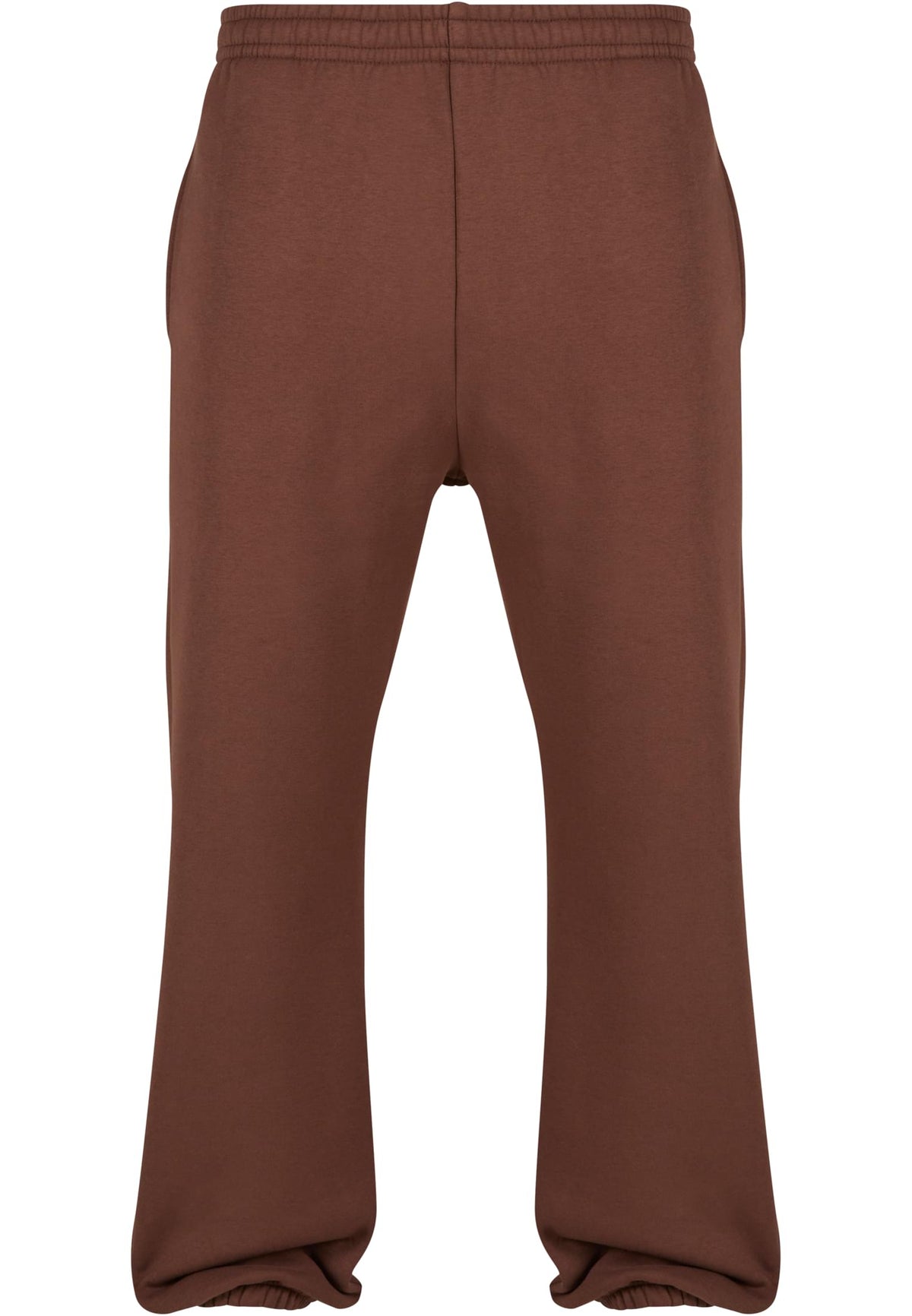 Fluffy Sweatpants in Chocolate Brown, Vorderansicht