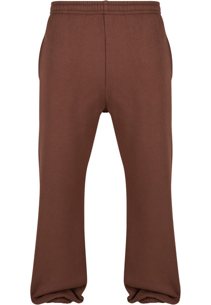 Fluffy Sweatpants in Chocolate Brown, Vorderansicht