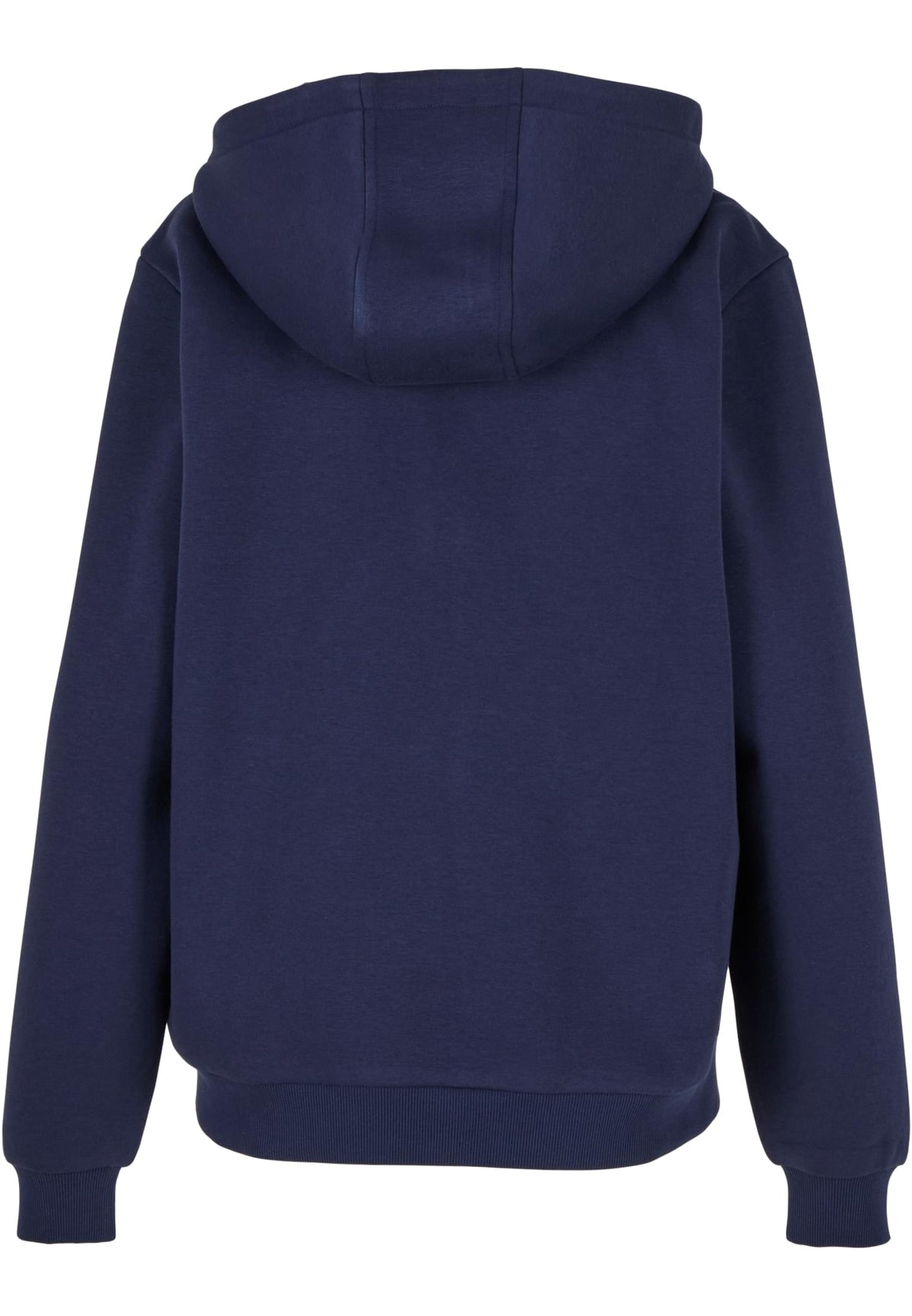 Ladies Fluffy Zip Hoody in Navy, Rückansicht