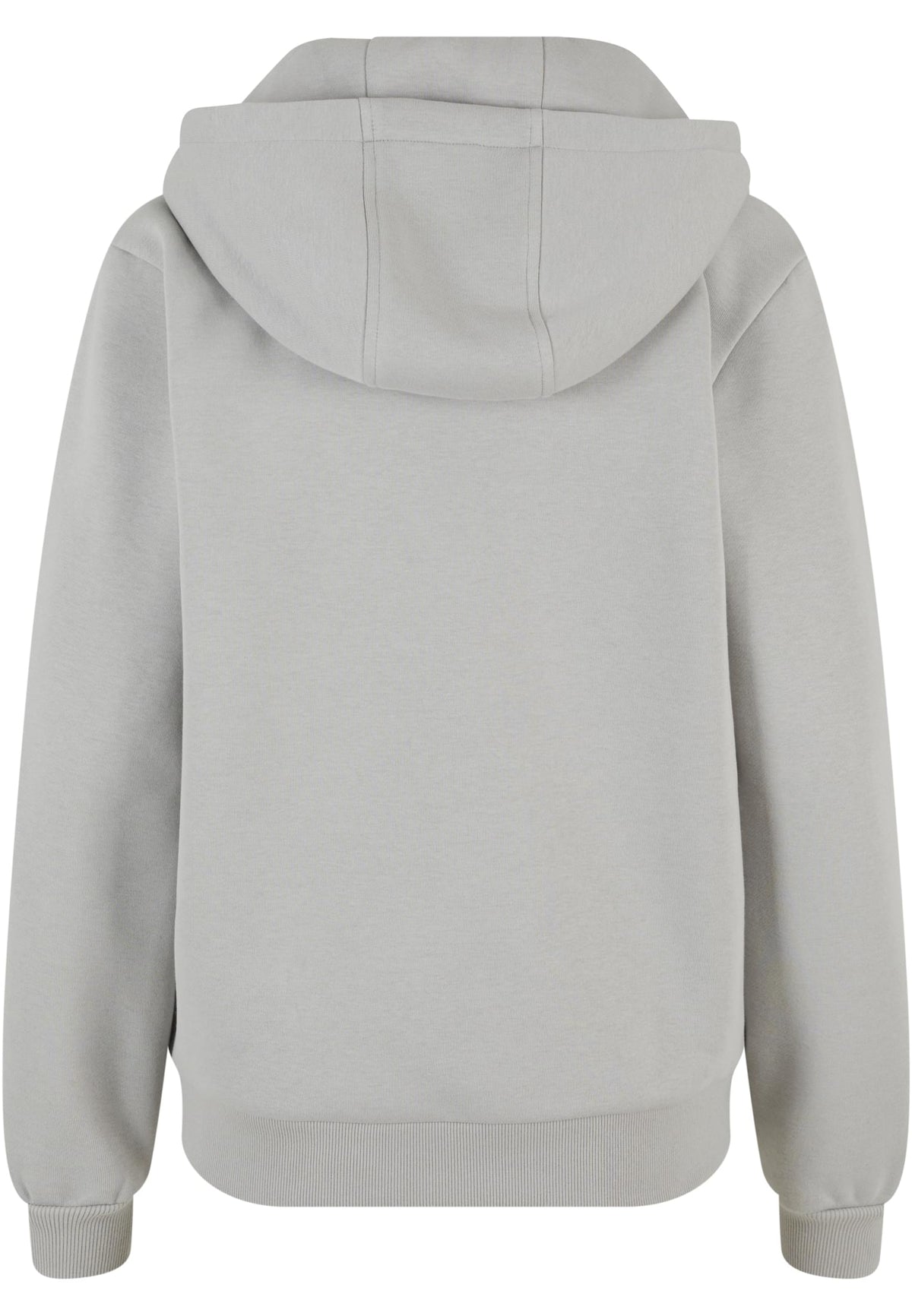 Ladies Fluffy Zip Hoody in Light Asphalt, Rückansicht