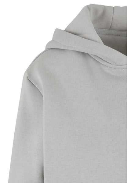 Ladies Fluffy Zip Hoody in Light Asphalt, Detailansicht