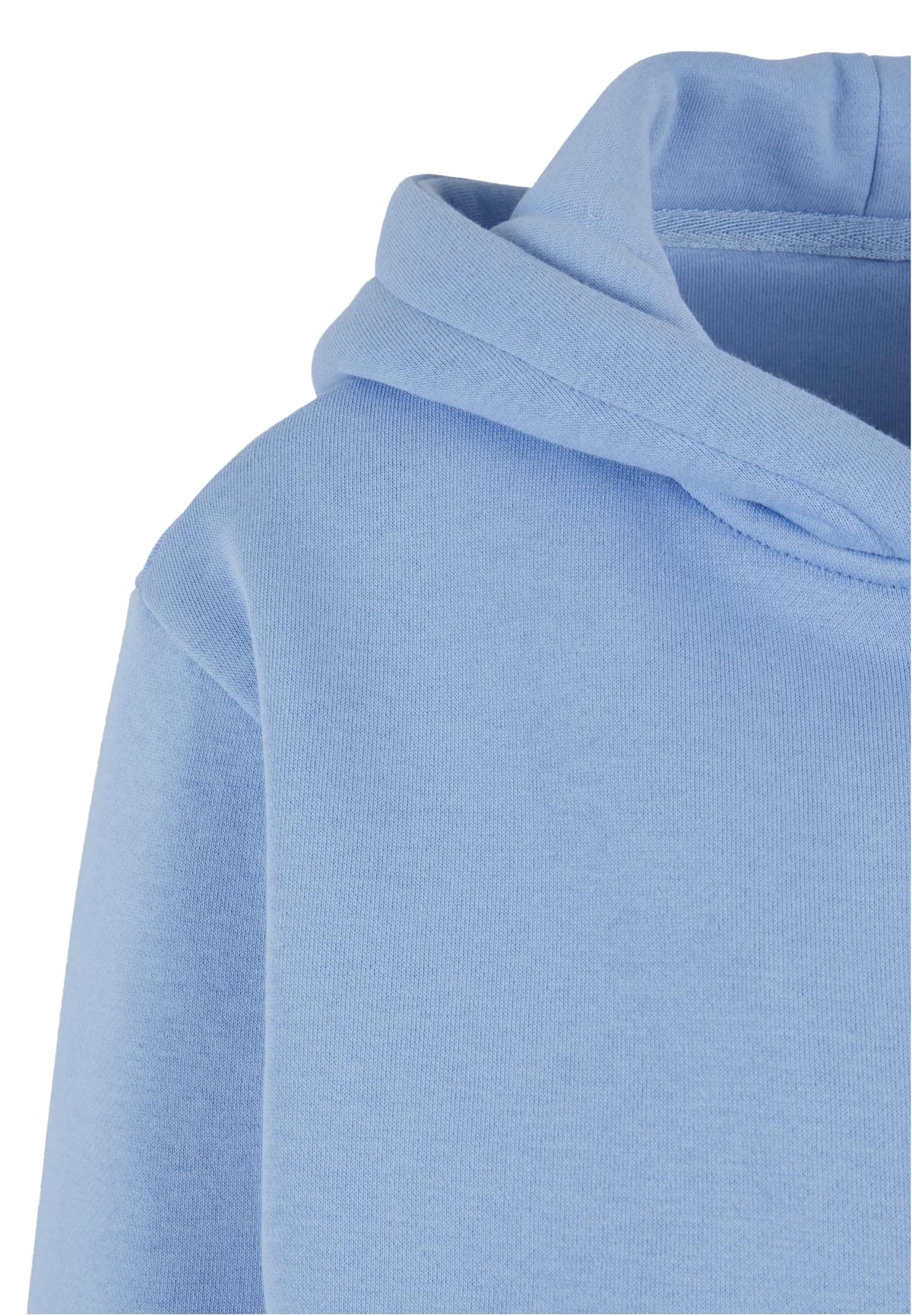 Ladies Fluffy Zip Hoody in Powder Blue, Detailansicht