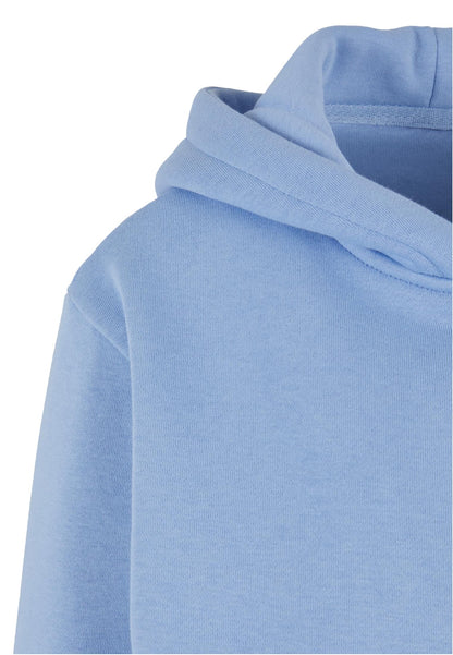 Ladies Fluffy Zip Hoody in Powder Blue, Detailansicht