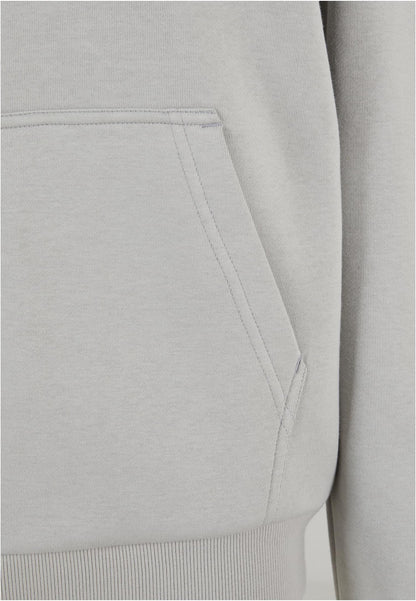 Ladies Fluffy Zip Hoody in Light Asphalt, Detailansicht