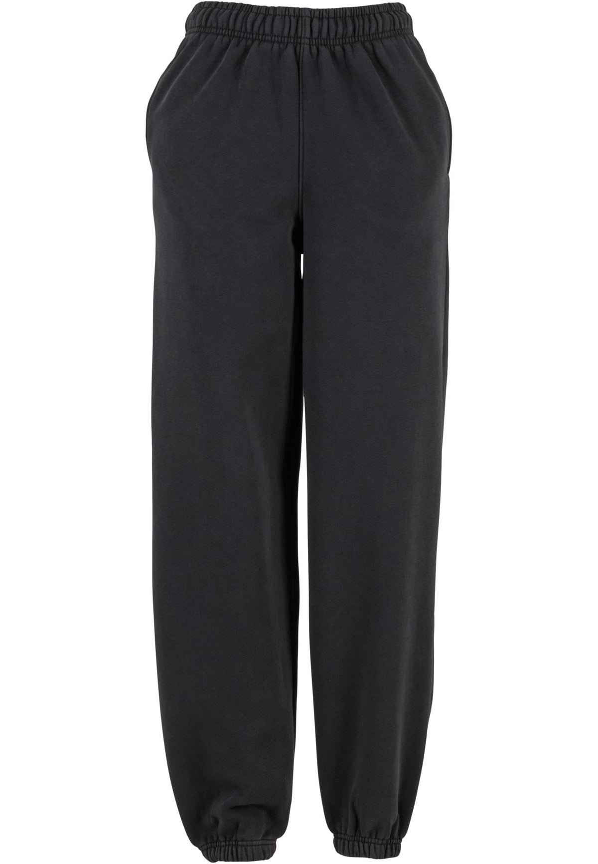Ladies Vintage Heavy Sweatpants in Schwarz, Vorderansicht