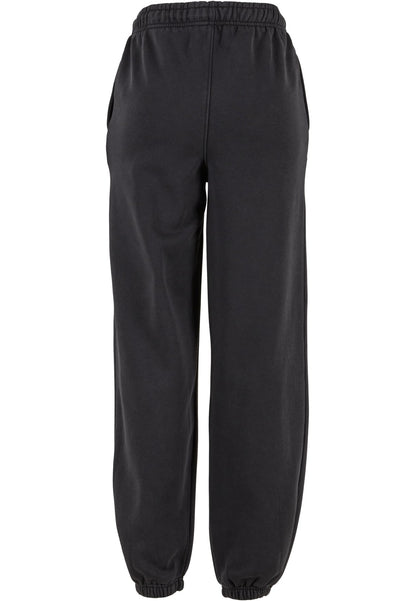 Ladies Vintage Heavy Sweatpants in Schwarz, Rückansicht