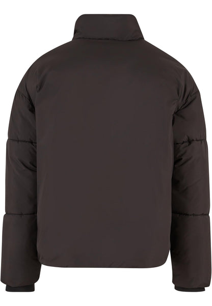 Oversized Puffer Jacket in Schwarz, Rückansicht