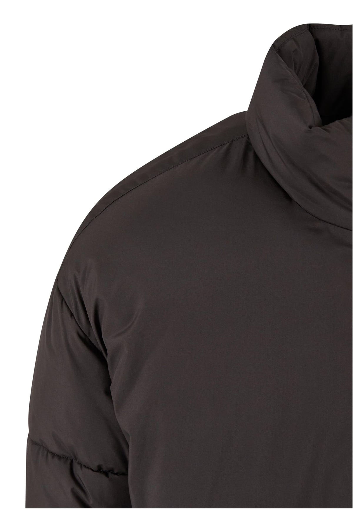 Oversized Puffer Jacket in Schwarz, Detailansicht