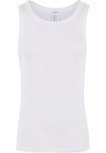 Mens Tanktop in White, Vorderansicht