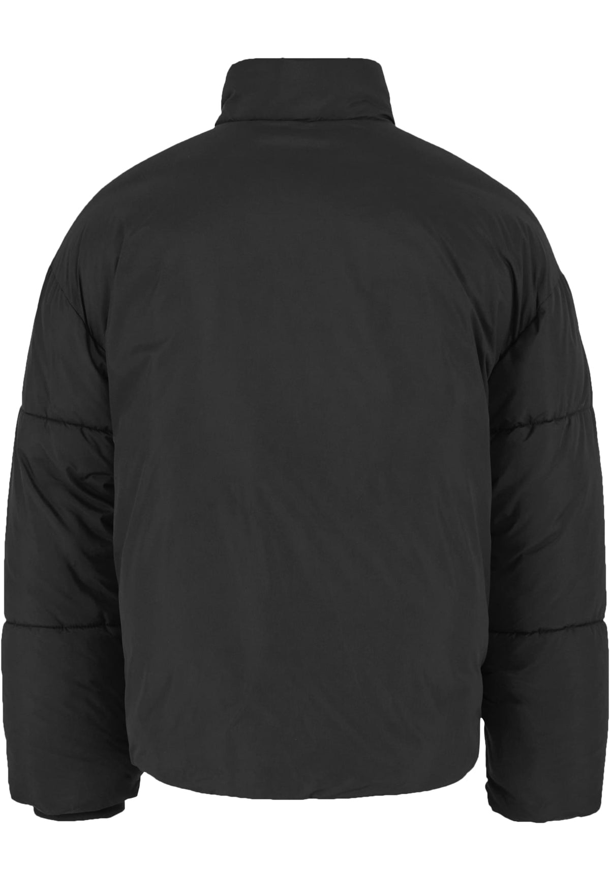 Ladies Loose Puffer Jacket in Schwarz, Rückansicht