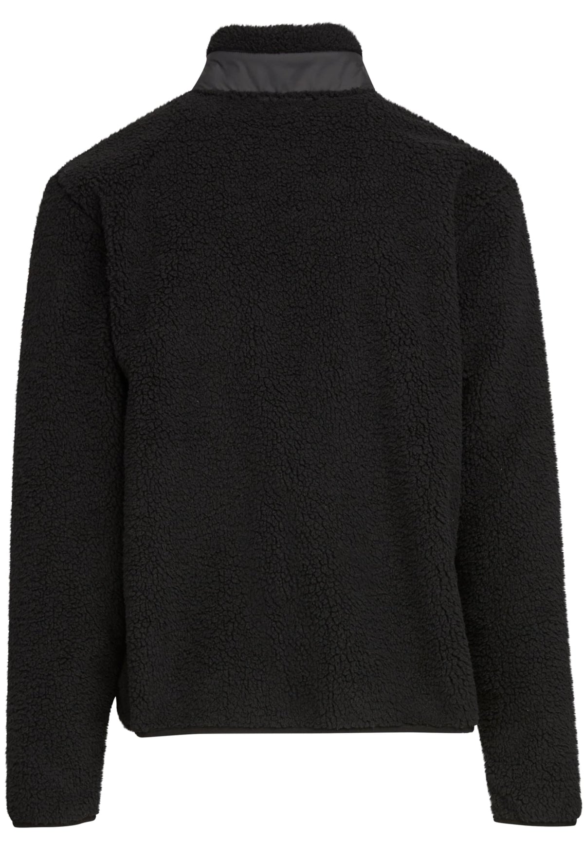 Bonded Sherpa Jacket in Schwarz, Rückansicht