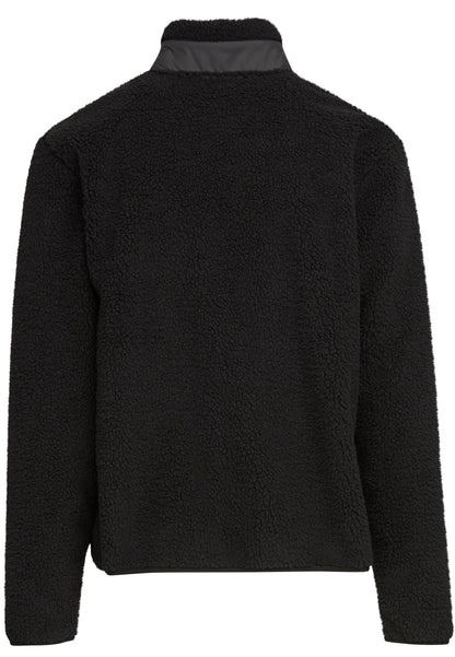 Bonded Sherpa Jacket in Schwarz, Rückansicht