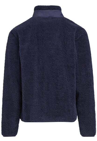 Bonded Sherpa Jacket in Navy, Rückansicht