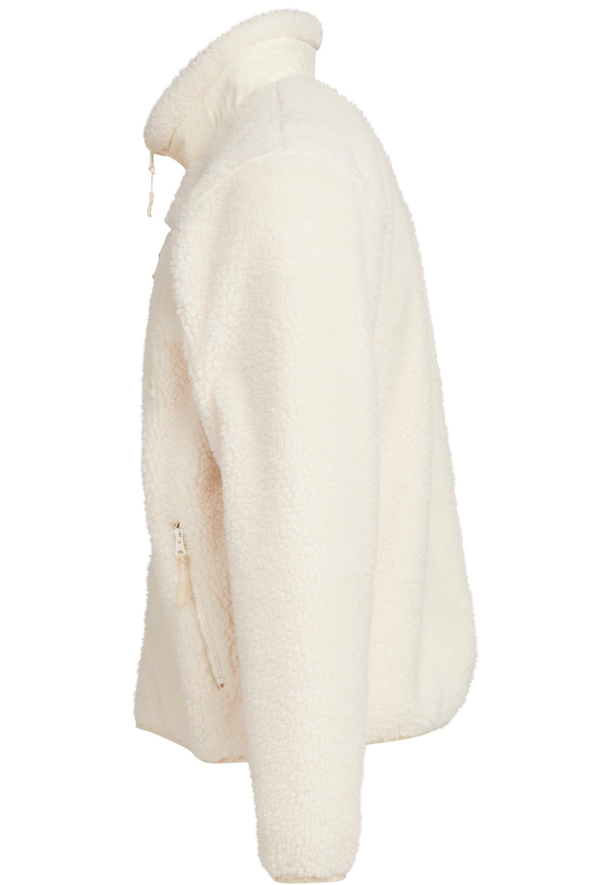 Bonded Sherpa Jacket in White Sand, Detailansicht