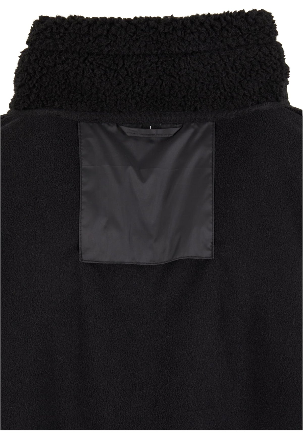 Bonded Sherpa Jacket in Schwarz, Detailansicht