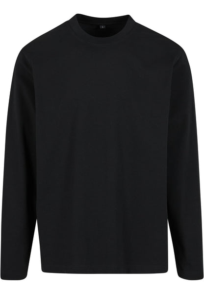 Sorona Loose Longsleeve in Schwarz, Vorderansicht