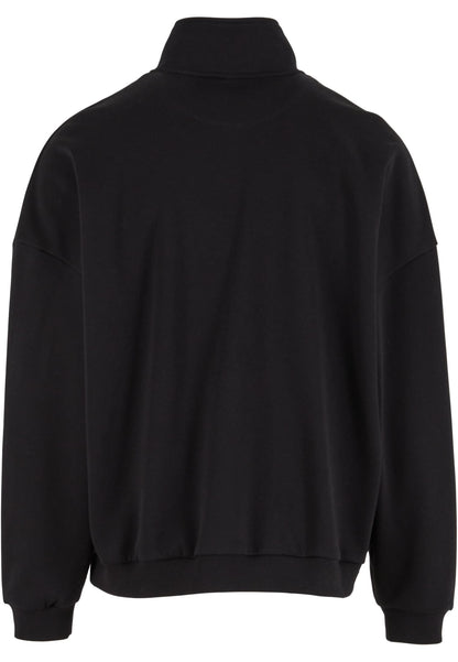 Oversized Zip jacket in Schwarz, Rückansicht